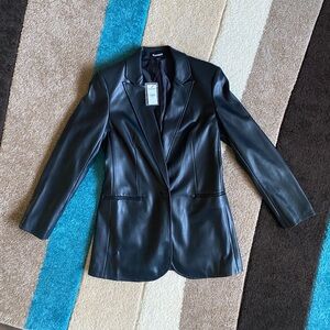 NWT Express Faux Leather Blazer